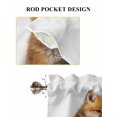 thumbnail image 6 of Funny Foxes 2 Panel Kitchen Curtains for Small Windows, Cute Art Fun Lovely Animals on Toilets Bathroom Tier Curtain, Short Window Treatment for Bedroom/Living Room 55"x36", 6 of 6
