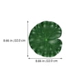thumbnail image 2 of WHAMVOX 15Ud Hojas De Loto Artificiales De Eva Verde Para Y Regalos Creativos, 2 of 6