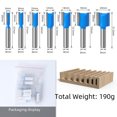 thumbnail image 5 of 7-Piece 8mm Shank Dual-Edge Straight Router Bits Set, Hard Alloy Woodworking Cutting Tools with 6-20mm Size Range for Trimming Machines, Engraving Tools, and Carpentry Projects – Compact & Precise, 5 of 5