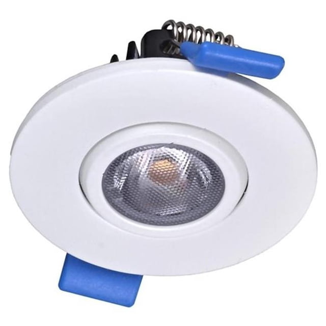 Nicor Lighting DGD211205KRDWH 384 Lumens LED Encastré Peut Cardan Rond Downlight - Blanc
