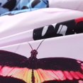 thumbnail image 4 of Butterfly Bedding Comforter Set, 5 Piece Butterfly Bedding Set Pink Purple 3D Kids Bedding Set Bed in A Bag for Girls with Comforter, Flat Sheet, Fitted Sheet and 2 Pillowcases, 4 of 7