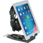 Allsop, ASP31661, Headset Hangout, Universal Headphone Stand & Tablet Holder, 1 Each, Black