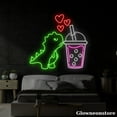 thumbnail image 3 of Glowneon Dinosaur Bubble Tea Neon Sign, Bubble Tea Led Sign, Boba Tea Neon Led Light, Coffee Decor, 3 of 5