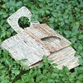thumbnail image 5 of Casa de césped grande para conejos, cabaña de cama plegable escondida de césped natural hecha a mano con aberturas Casa de juegos para conejito Guinea Pig Chinchilla Ferret para jugar y dorm, 5 of 5