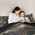 thumbnail image 5 of jejeloiu Farmhouse Camouflage Hunting Twin Comforter Sets,Vintage Camo Bedding Set For Boys Teens Reversible 2-Piece, 5 of 8