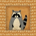 thumbnail image 3 of Marrott, Stephanie 12x12 Black Modern Framed Museum Art Print Titled - Raccoon in Frame, 3 of 5