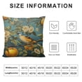 thumbnail image 5 of Leisuo Cover Vintage Garden Lemon Fruit Tree Plant Pillowcase Lemon Fruits with Flowers and Leaves Pattern Throw Pillow Case Cushion Cover for Sofa Bedroom Home Decorative White, 5 of 5