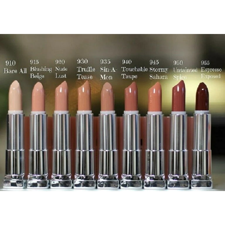 Lipstick Bare (The Buffs), York Maybelline 0.15 Sensational Color Oz New All,