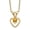 Yellow, variant on Fine Jewelry 10K Yellow Gold 3 mm Peridot Heart Birthstone Necklace 15" for Women