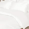 thumbnail image 4 of Collection 2 Piece Bridal Satin Silk Solid Color Duvet Cover Set White Twin, 4 of 6
