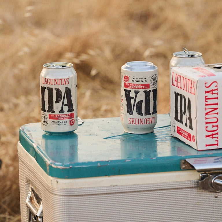 Lagunitas IPA Beer, 12 pack cans, West Coast IPA, 6.2% ABV, hoppy