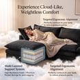 thumbnail image 5 of EHANCIS 105" Modular Sectional Sofa, 3 Seater Chenille L Shape Couch with Ottoman, Black, 5 of 11