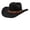 Black, variant on MUXiin Cowboy Hats for Kids Kids Wide Brim Cowboy Hat Style British Aristocrat Cap for Autumn Winter Season