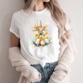 thumbnail image 2 of Jinhomg Happy Easter Day T Shirts for Women Plain Cute Easter Egg Graphic Tees Lightweight Comfy Short Sleeve Crew Neck Spring Summer Tops 2025 Holiday Gifts Holiday Saving Multicolor M, 2 of 5