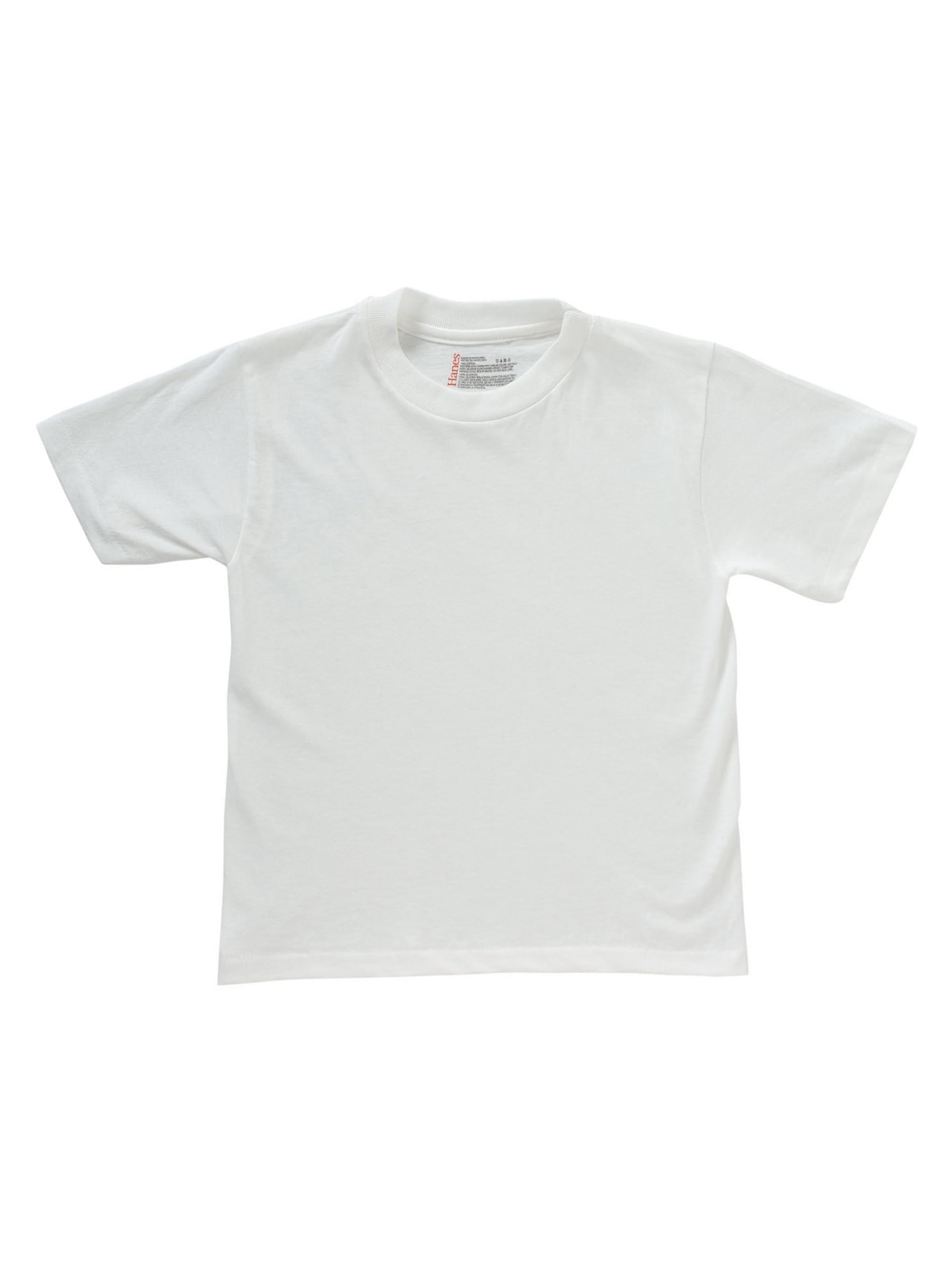 Boy's Size 10 White Crew Neck T-shirts 3-Pack Style 