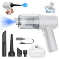 thumbnail image 1 of Clearance! JMYHOAM Vaccum Cleaner Mini Vacuum Wireless Handheld Car Vacuum Cleaner Rechargeable Strong Suction 3 In1 Buster Blower Hand Pump Dry Use for Car Keyboard Cleaning Supplies, 1 of 8