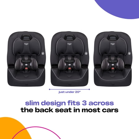 COSCO KIDS EASY ELITE SLIM ALL-IN-ONE CONVERTIBLE CAR SEAT, FRAMBOISE