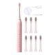 thumbnail image 2 of 1 Pcs Electric Toothbrush, 8 Pcs Replacement Brush Heads, 1 Pcs Charging Cable, 1 Pcs Instruction Manual, Rechargeable Electric Toothbrush, For Indoor & Outdoor, 2 of 8