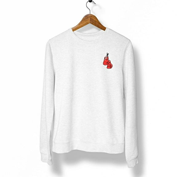 Red Corner Graphic Crewneck Sweatshirt