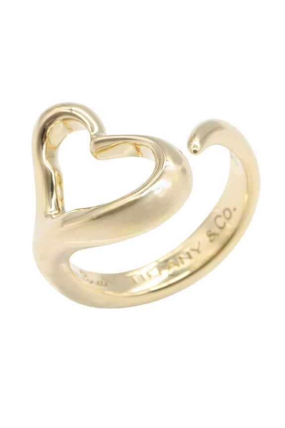 Pre-Owned Tiffany & Co. Open Heart Ring, 18K (Yellow Gold), Women's Jewelry, Gold Tone