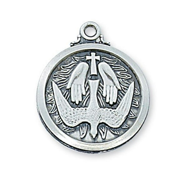 McVan L600HS 0.95 x 0.79 x 0.6 in. Sterling Silver Holy Spirit Pendant