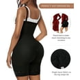 thumbnail image 6 of YIANNA Fajas Colombianas Shapewear for Women Tummy Control Body Shaper Butt Lifter with Zipper Crotch Black-Large, 6 of 7
