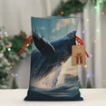 thumbnail image 5 of Naloa Dancing Whale Drawstring Christmas Bags, 3D Xmas Gift Bags, Christmas Wrapping Bags, Xmas Goodie Bags, Treat Pouch Bags, Party Favor Bags-Medium, 5 of 9