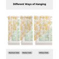 thumbnail image 4 of Yellow Flowers Swag Valances for Windows, Watercolor Summer Botanical Floral Rod Pocket Sheer Valances for Large Windows, Swag Toppers Light Filtering for Kitchen Living Room 2 Panels 36''x63'', 4 of 6