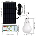 thumbnail image 2 of Lámpara Solar LED FLRONGSUN 350LM 6000-6500K 850mA 3.7V, 2 of 9