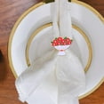 thumbnail image 2 of Napkin Ring Beautiful Decorative Napkin Ring Alloy Napkin Buckle Table Decoration, 2 of 4