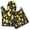 Yellow Lemon Fruit, variant on Yellow Lemon Fruit Slices Black Pattern Kitchen Oven Mitt and Pot Holder Sets 2 Pcs for Baking, Cooking and Grilling, Heat Resistant Up To 392 °F