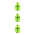 thumbnail image 3 of Yuarrent Chaqueta de ciclismo abrigo con capucha rompevientos chaleco reflectante a prueba de viento mujer manga larga hombre montar verde Type1 NO1, 3 of 6