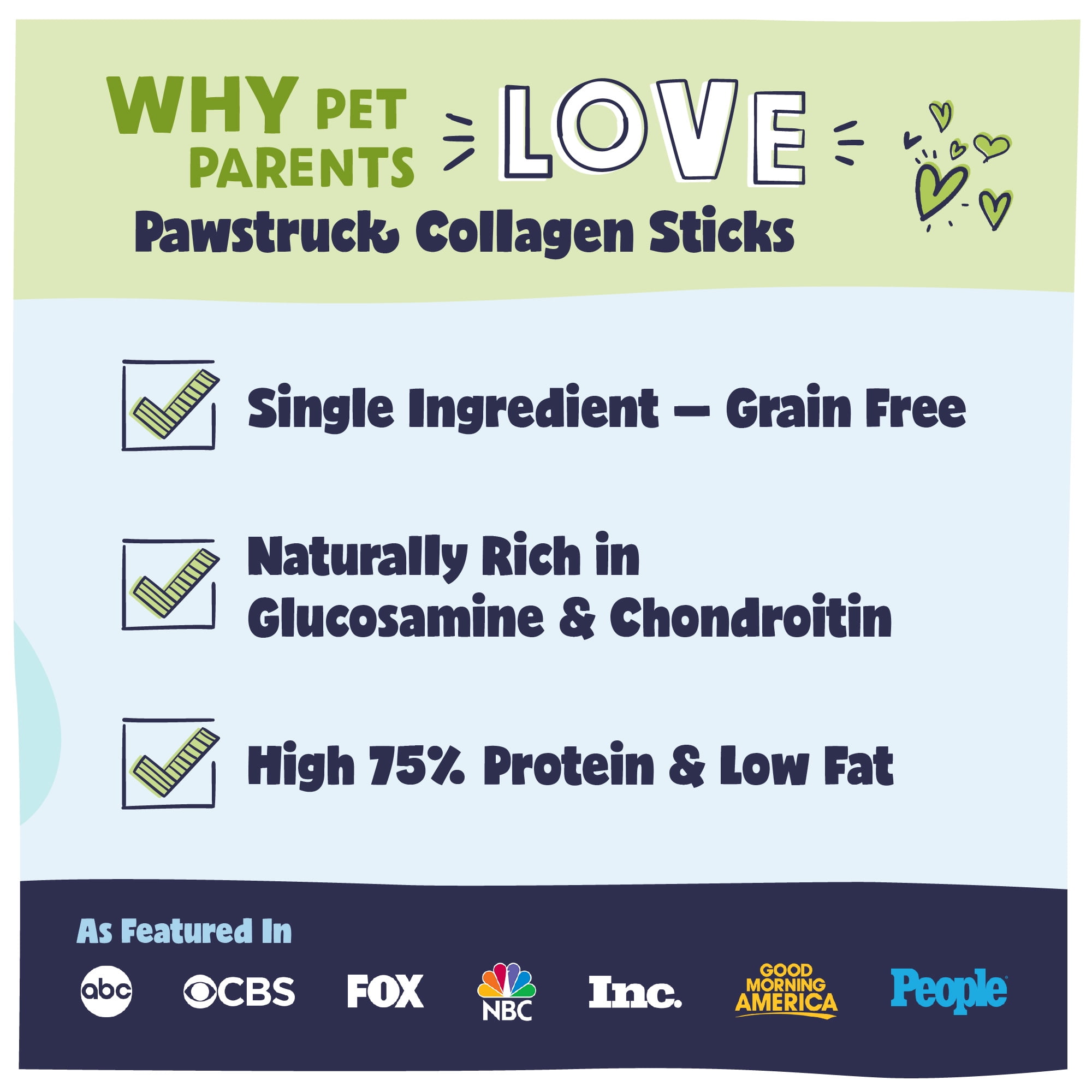 (3 pack) Pawstruck Natural Large Beef Collagen Sticks, Single Ingredient Chews for Dogs, 2pk