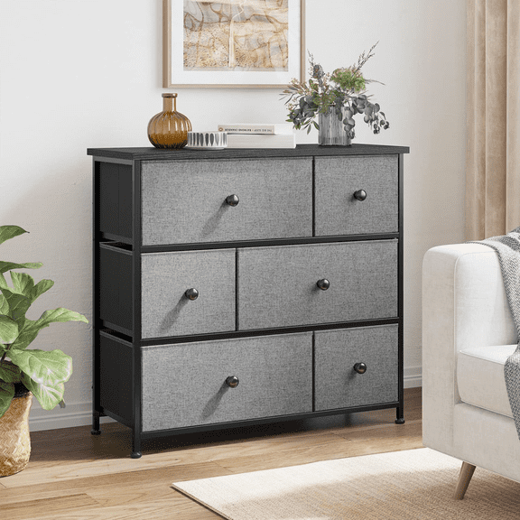 Mueble Cajonera para Recamara 6 Cajones De Tela