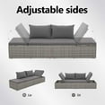 thumbnail image 3 of vidaXL Patio Bed Outdoor Daybed Sofa Lounge Chair Patio Furniture Poly Rattan, 3 of 9