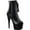 Black Leather/Black, variant on Women's Pleaser Adore 1020 Ankle Boot