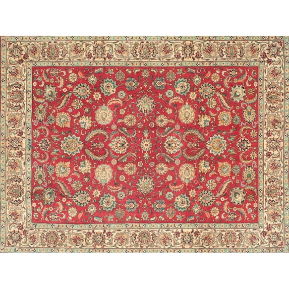 Ahgly Company Indoor Rectangle Traditional Red Persian Area Rugs, 7' x 10'