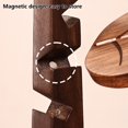 thumbnail image 3 of Walnut Wood Tree Coasters, Kitchen Wood Trivets for Hot Dishes Foldable, 3 of 7