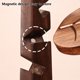 thumbnail image 3 of Posavasos de madera de nogal, salvamanteles de madera de cocina for platos calientes plegables, 3 of 7