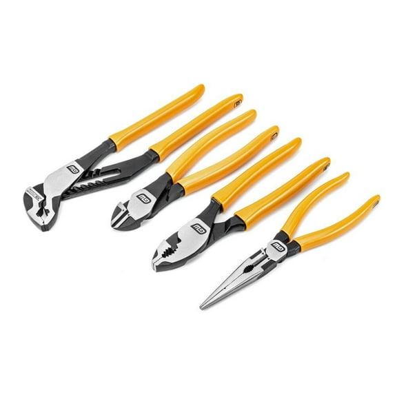 Gearwrench Pitbull Mixed Plier Set Dipped Handle 4Pc