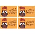 thumbnail image 4 of EREHome Thanksgiving Owl Placemat Plate Holder Set of 4, Table Mats Protector 12x18 inch, 4 of 5