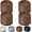 Brown 4 Pack, variant on Bed Risers 1 inch, 2 inch, 3 inch, 4 inch Heavy Duty, Adjustable Furniture Riser for Table Desk Couch Sofa Chair Refrigerator Washing Machine, Stackable Bed Raisers Blocks (Black 4 Pack, 1 inch)