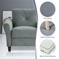 thumbnail image 3 of Sectional Couch In  Fabric For Living Room Bedroom Or Office Small Space Furniture Solution, 3 of 11