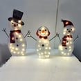 thumbnail image 7 of Tarmeek Lighted Christmas Snowman Light Up Collapsible Decorations 20LEDS Outdoor White Snowman with LED Lights Garden Xmas Holiday Christmas Event Decoration, Christmas Eve Night Decor, 7 of 7