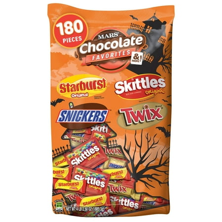 Mars Chocolate, Halloween Candy, Variety Mix, 4 Lb, 180 Ct