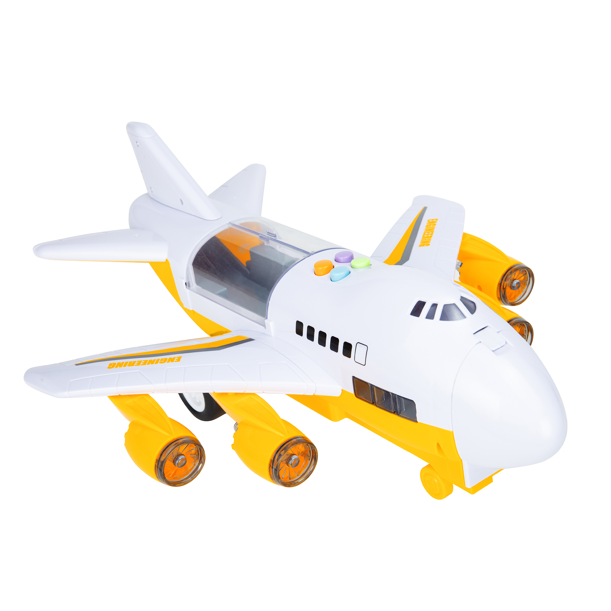 Airplane Toy with Car Toy Helicopter Set Toddler Cargo Transport Airplane Gift Age 3 4 5 6 8 Years Old 6 Mini Vehicles 1 Large Plane 1 Large Play Mat 11 Road Signs - image 3 of 8