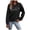 Black, variant on Womens Graphic Sweatshirt Crewneck Smile Heart Graphic Long Sleeve Cottagecore Casual Pullover Tops Fall Winter Clothes Navy 2XL