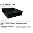thumbnail image 2 of Base de cama R21 Muebles MDF matrimonial Chocolate Mdf reforzada, 2 of 2