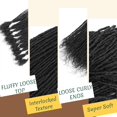 thumbnail image 3 of Extensiones de cabello KGRT Sister Locs, cabello humano, 20 cm, 60 mechones, 3 of 7