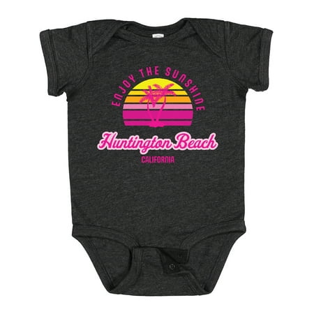 

Inktastic Summer Enjoy the Sunshine Huntington Beach California Pink Gift Baby Boy or Baby Girl Bodysuit